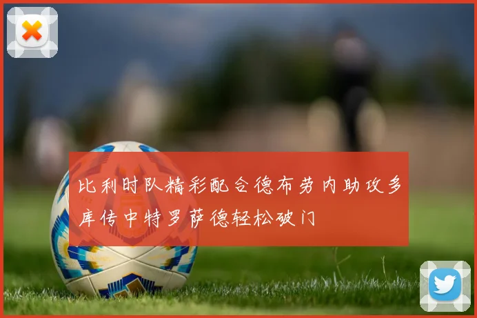 比利时队精彩配合德布劳内助攻多库传中特罗萨德轻松破门