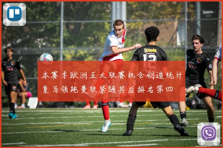 本赛季欧洲五大联赛机会创造统计皇马领跑曼联紧随其后排名第四
